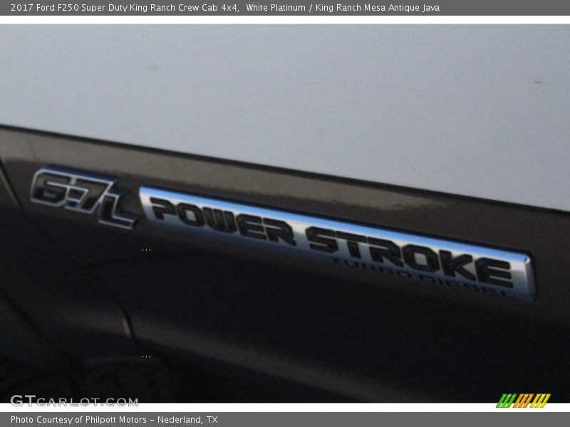 White Platinum / King Ranch Mesa Antique Java 2017 Ford F250 Super Duty King Ranch Crew Cab 4x4