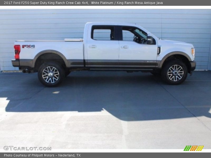 White Platinum / King Ranch Mesa Antique Java 2017 Ford F250 Super Duty King Ranch Crew Cab 4x4