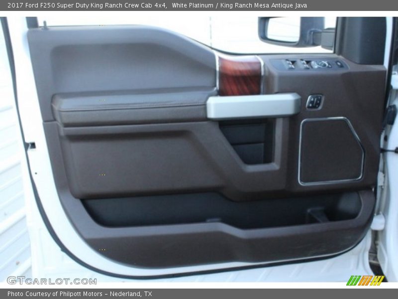 White Platinum / King Ranch Mesa Antique Java 2017 Ford F250 Super Duty King Ranch Crew Cab 4x4