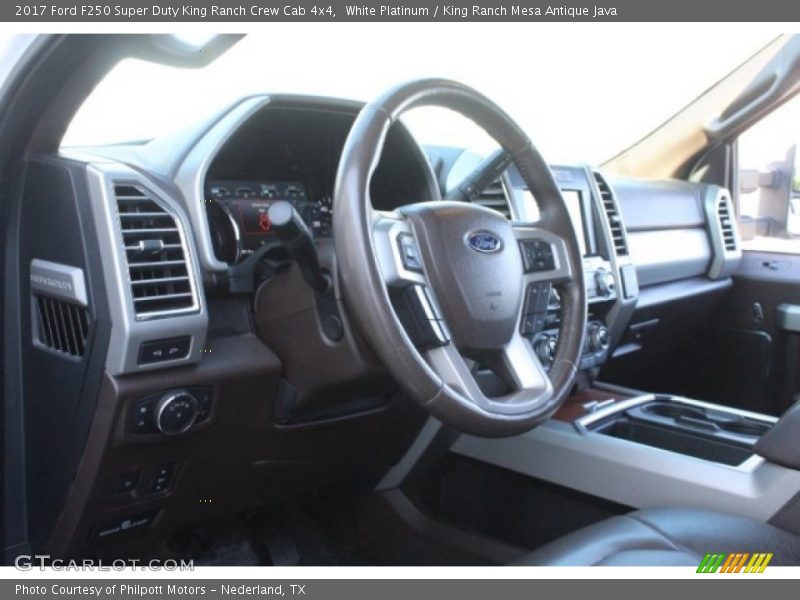 White Platinum / King Ranch Mesa Antique Java 2017 Ford F250 Super Duty King Ranch Crew Cab 4x4