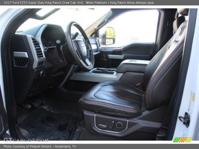 White Platinum / King Ranch Mesa Antique Java 2017 Ford F250 Super Duty King Ranch Crew Cab 4x4