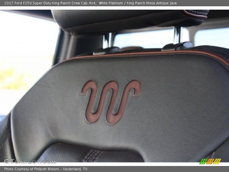 White Platinum / King Ranch Mesa Antique Java 2017 Ford F250 Super Duty King Ranch Crew Cab 4x4