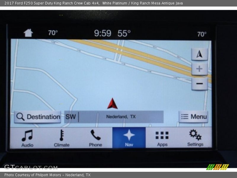 White Platinum / King Ranch Mesa Antique Java 2017 Ford F250 Super Duty King Ranch Crew Cab 4x4