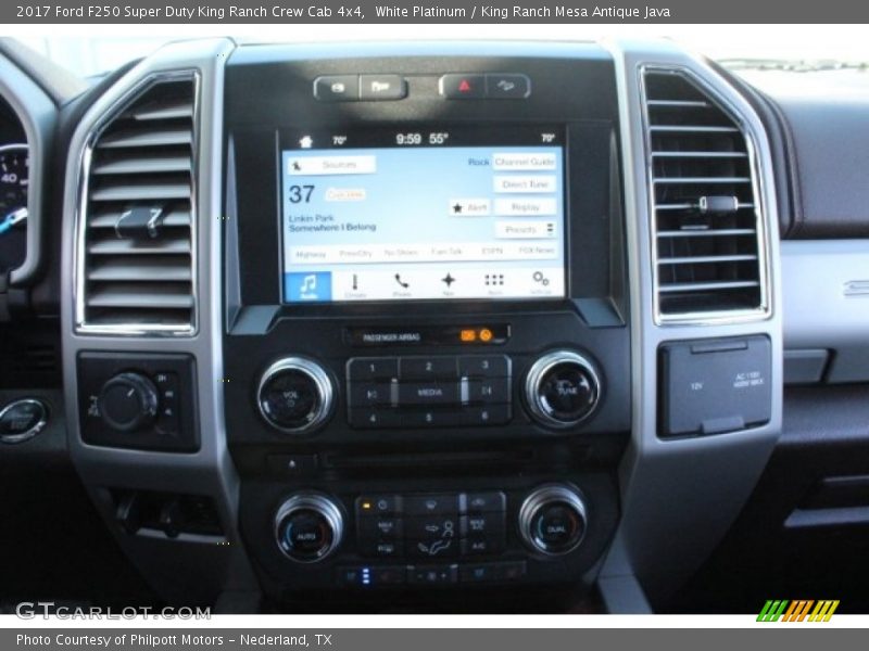 White Platinum / King Ranch Mesa Antique Java 2017 Ford F250 Super Duty King Ranch Crew Cab 4x4