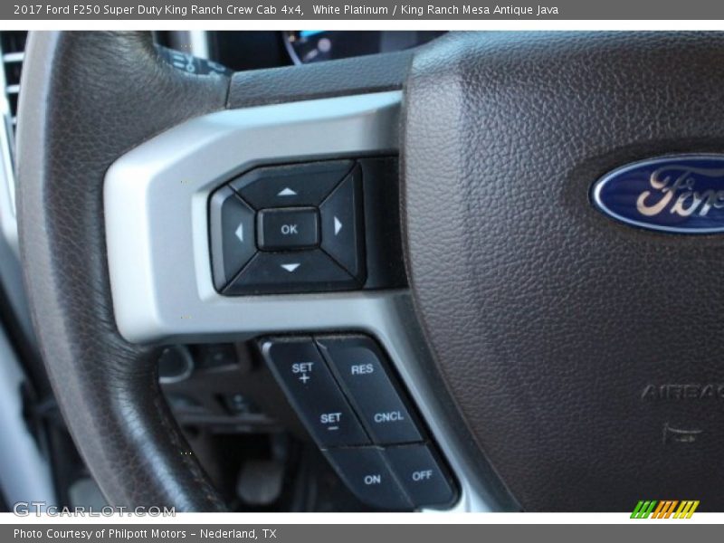 White Platinum / King Ranch Mesa Antique Java 2017 Ford F250 Super Duty King Ranch Crew Cab 4x4