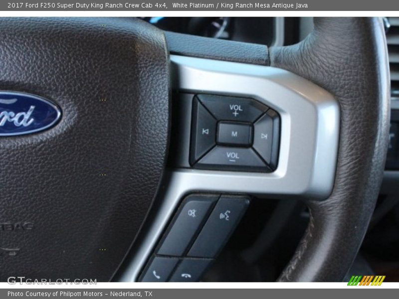 White Platinum / King Ranch Mesa Antique Java 2017 Ford F250 Super Duty King Ranch Crew Cab 4x4