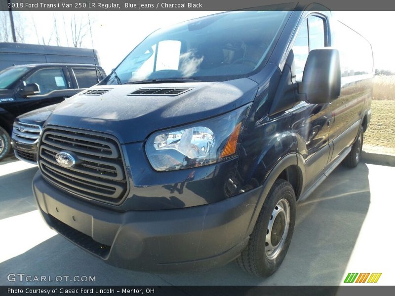 Blue Jeans / Charcoal Black 2018 Ford Transit Van 250 LR Regular
