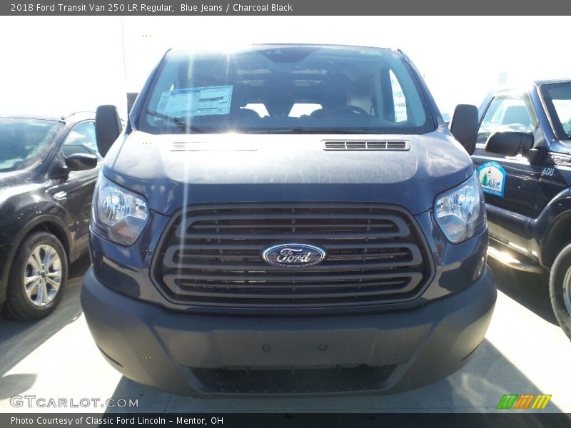 Blue Jeans / Charcoal Black 2018 Ford Transit Van 250 LR Regular