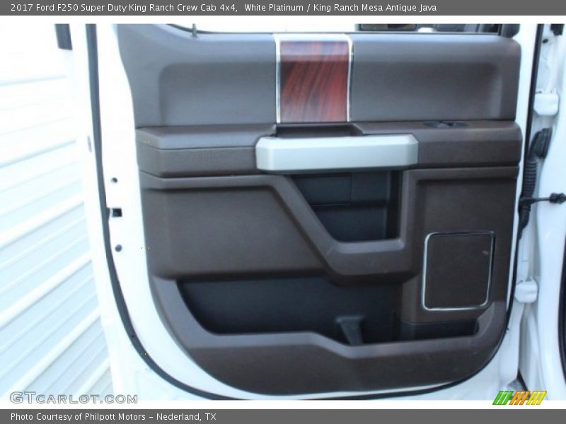 White Platinum / King Ranch Mesa Antique Java 2017 Ford F250 Super Duty King Ranch Crew Cab 4x4