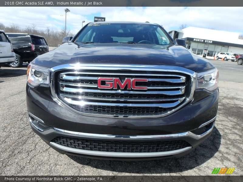 Iridium Metallic / Jet Black 2018 GMC Acadia SLE AWD