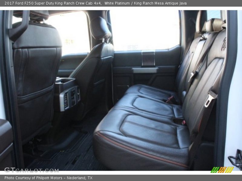 White Platinum / King Ranch Mesa Antique Java 2017 Ford F250 Super Duty King Ranch Crew Cab 4x4