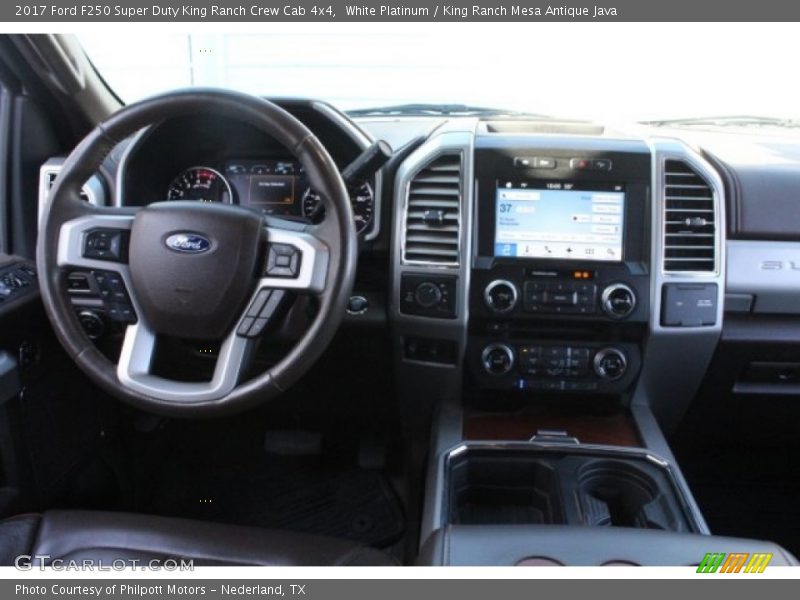White Platinum / King Ranch Mesa Antique Java 2017 Ford F250 Super Duty King Ranch Crew Cab 4x4
