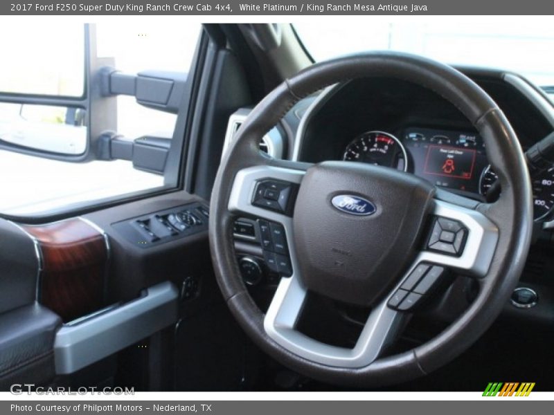 White Platinum / King Ranch Mesa Antique Java 2017 Ford F250 Super Duty King Ranch Crew Cab 4x4
