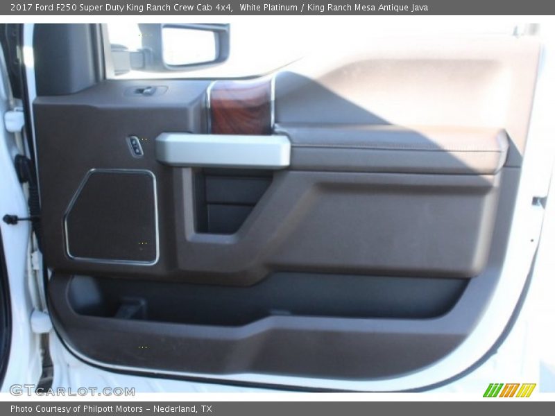 White Platinum / King Ranch Mesa Antique Java 2017 Ford F250 Super Duty King Ranch Crew Cab 4x4