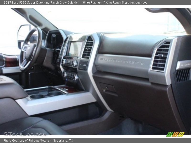 White Platinum / King Ranch Mesa Antique Java 2017 Ford F250 Super Duty King Ranch Crew Cab 4x4