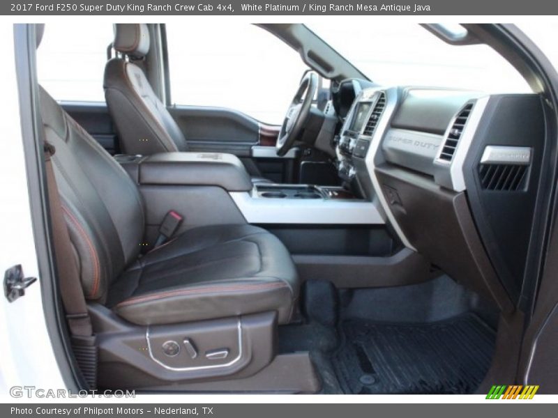 White Platinum / King Ranch Mesa Antique Java 2017 Ford F250 Super Duty King Ranch Crew Cab 4x4