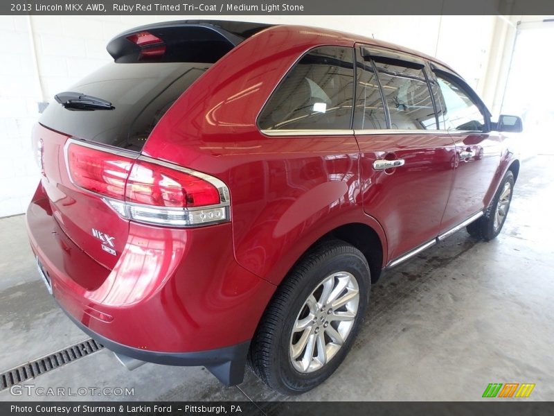 Ruby Red Tinted Tri-Coat / Medium Light Stone 2013 Lincoln MKX AWD