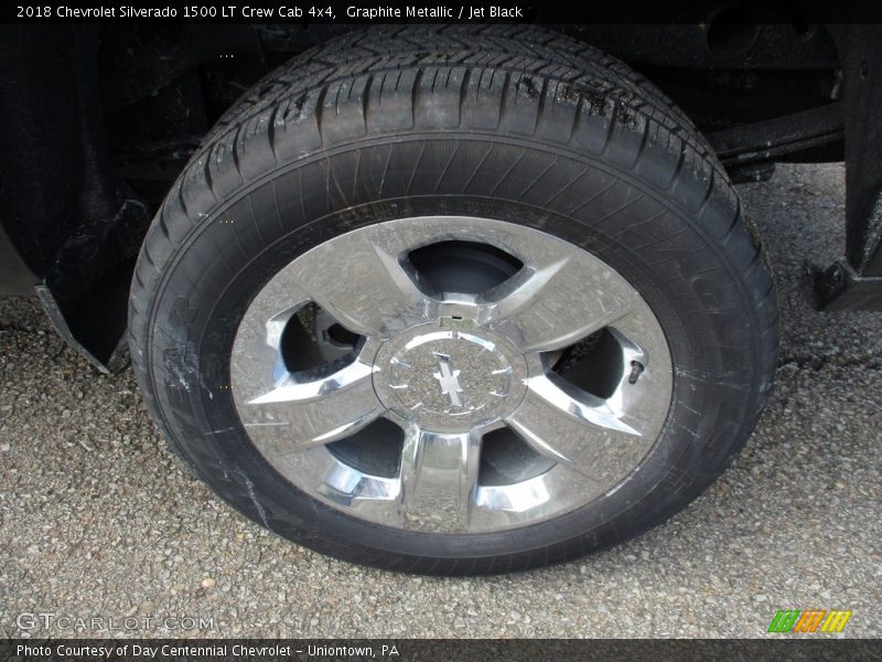 Graphite Metallic / Jet Black 2018 Chevrolet Silverado 1500 LT Crew Cab 4x4