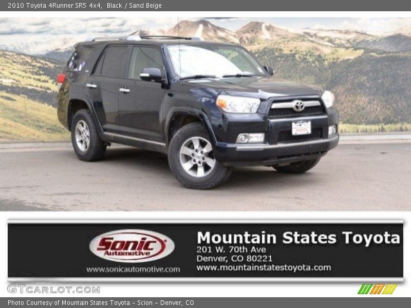 Black / Sand Beige 2010 Toyota 4Runner SR5 4x4