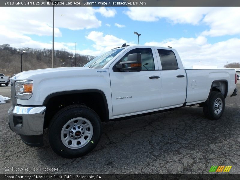 Summit White / Jet Black/­Dark Ash 2018 GMC Sierra 2500HD Double Cab 4x4