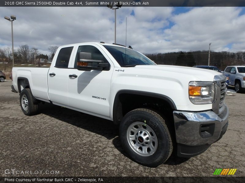 Summit White / Jet Black/­Dark Ash 2018 GMC Sierra 2500HD Double Cab 4x4