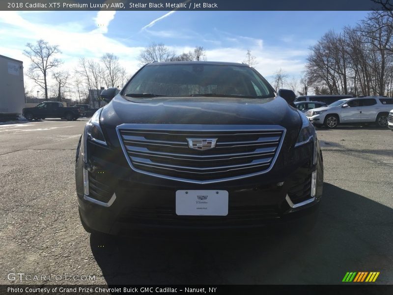 Stellar Black Metallic / Jet Black 2018 Cadillac XT5 Premium Luxury AWD