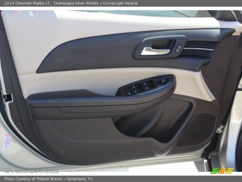 Champagne Silver Metallic / Cocoa/Light Neutral 2014 Chevrolet Malibu LT