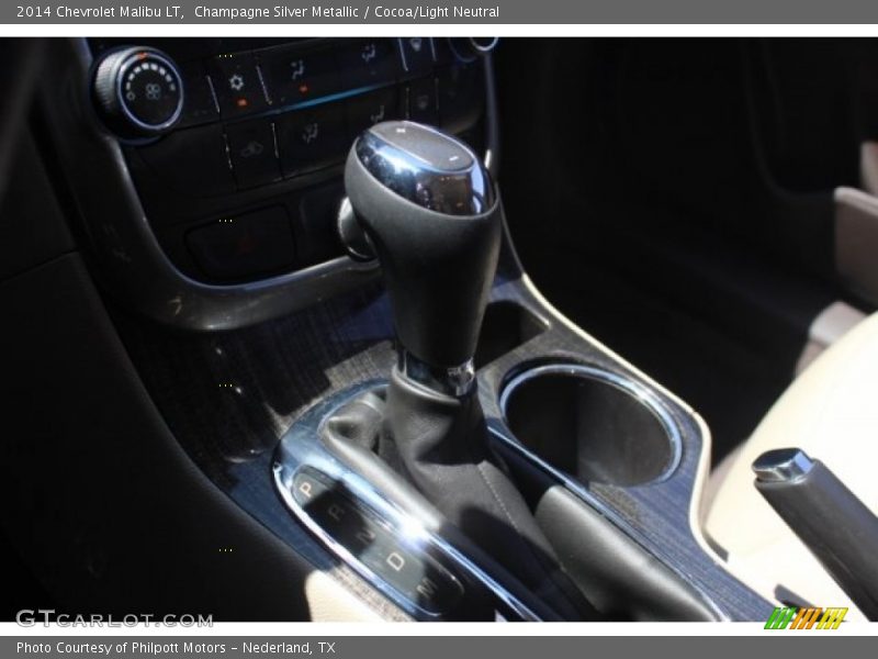 Champagne Silver Metallic / Cocoa/Light Neutral 2014 Chevrolet Malibu LT
