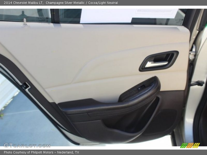 Champagne Silver Metallic / Cocoa/Light Neutral 2014 Chevrolet Malibu LT