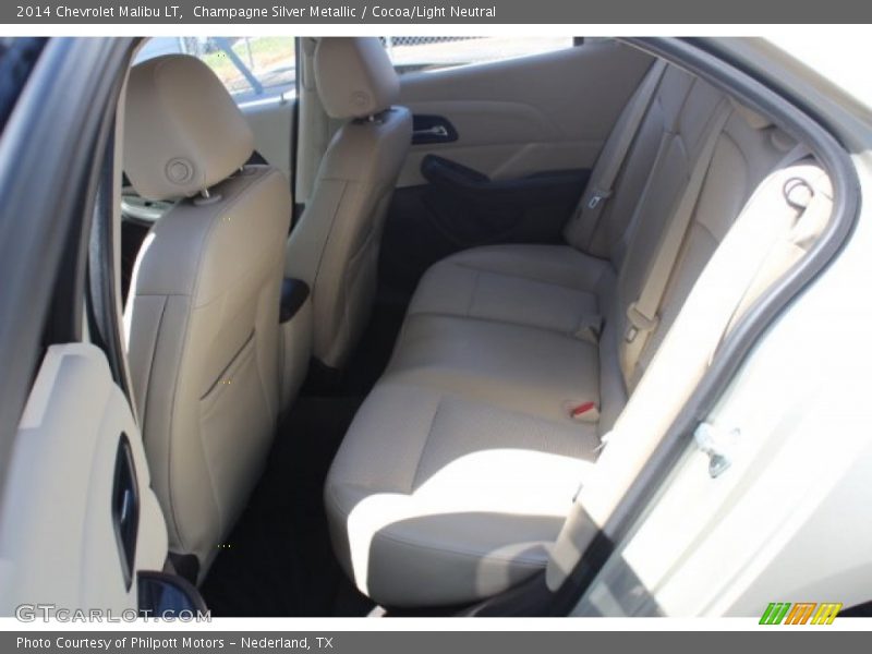 Champagne Silver Metallic / Cocoa/Light Neutral 2014 Chevrolet Malibu LT
