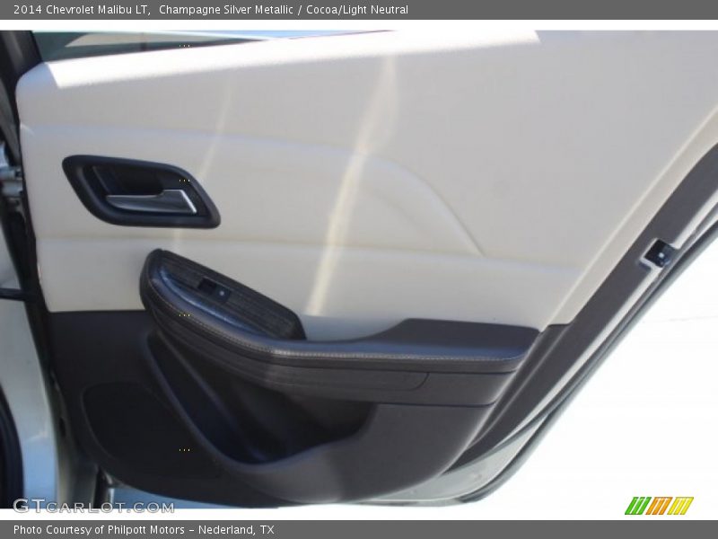 Champagne Silver Metallic / Cocoa/Light Neutral 2014 Chevrolet Malibu LT