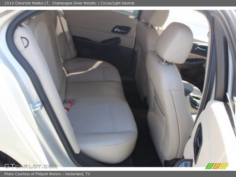 Champagne Silver Metallic / Cocoa/Light Neutral 2014 Chevrolet Malibu LT