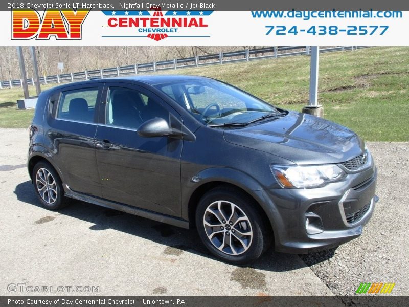 Nightfall Gray Metallic / Jet Black 2018 Chevrolet Sonic LT Hatchback
