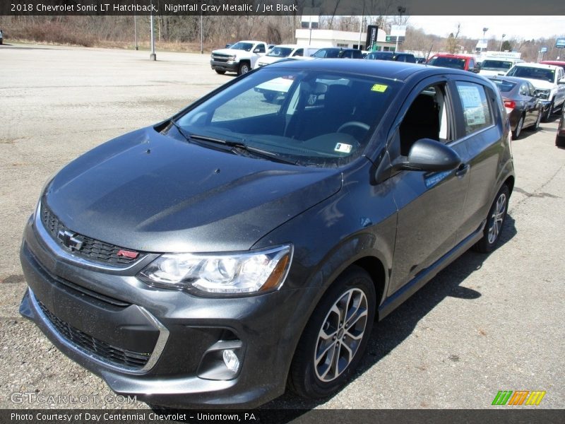 Nightfall Gray Metallic / Jet Black 2018 Chevrolet Sonic LT Hatchback