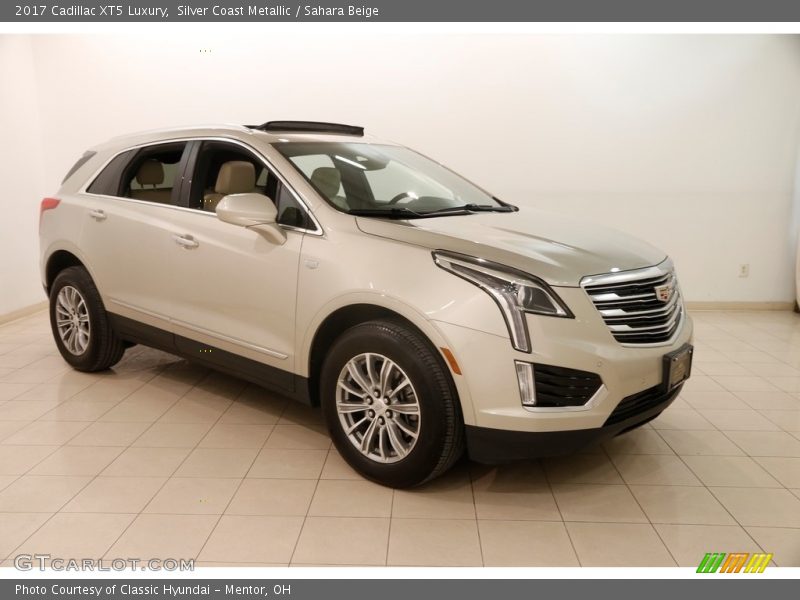 Silver Coast Metallic / Sahara Beige 2017 Cadillac XT5 Luxury