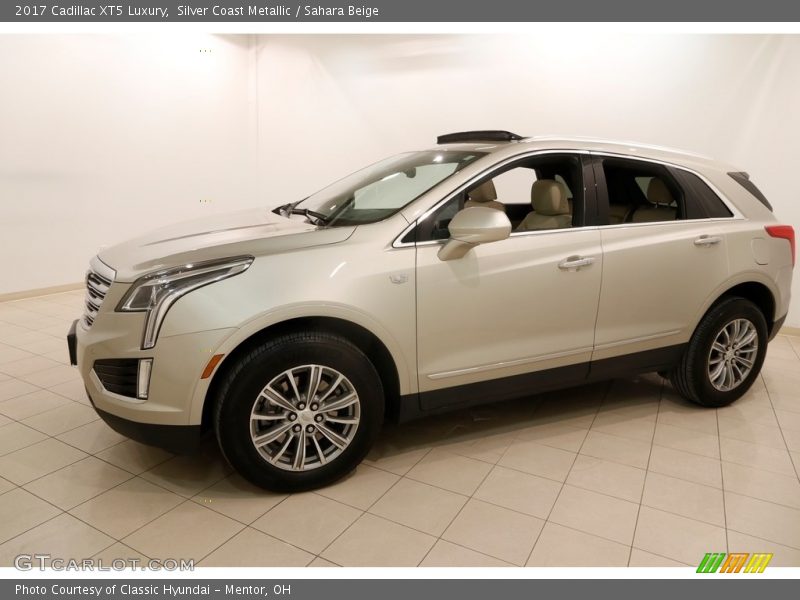 Silver Coast Metallic / Sahara Beige 2017 Cadillac XT5 Luxury