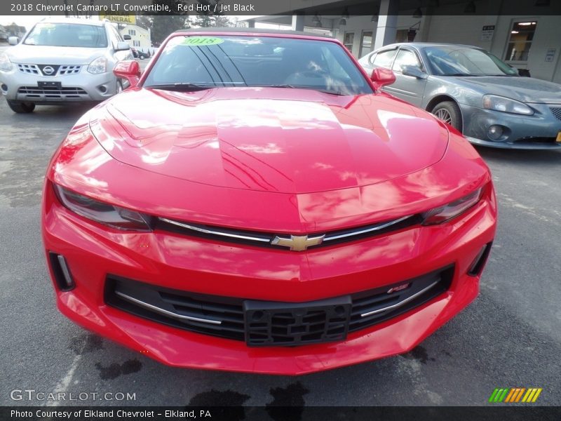 Red Hot / Jet Black 2018 Chevrolet Camaro LT Convertible