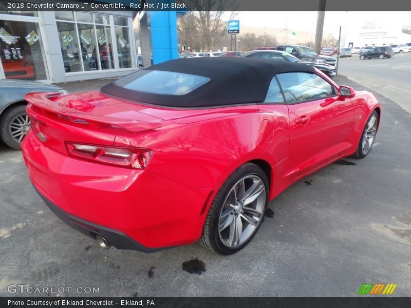 Red Hot / Jet Black 2018 Chevrolet Camaro LT Convertible