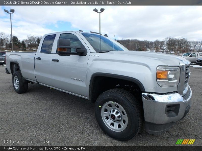 Quicksilver Metallic / Jet Black/­Dark Ash 2018 GMC Sierra 2500HD Double Cab 4x4
