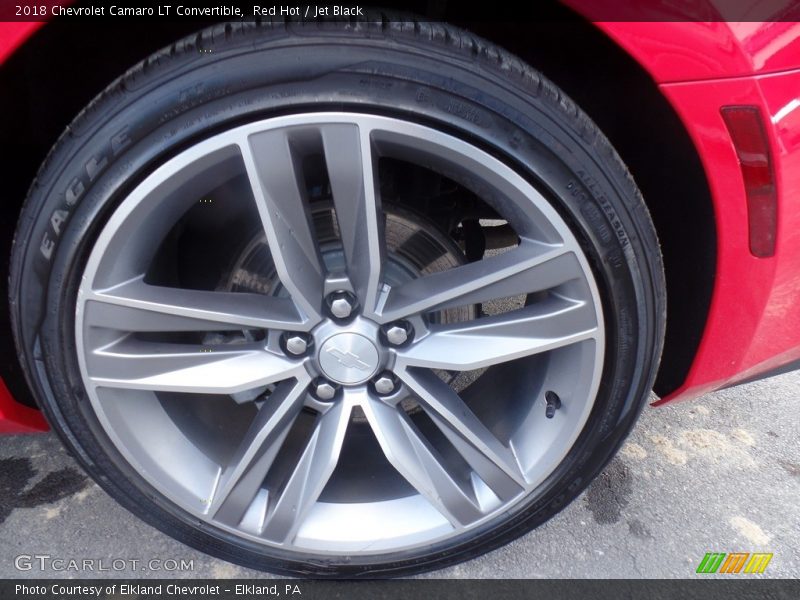 Red Hot / Jet Black 2018 Chevrolet Camaro LT Convertible