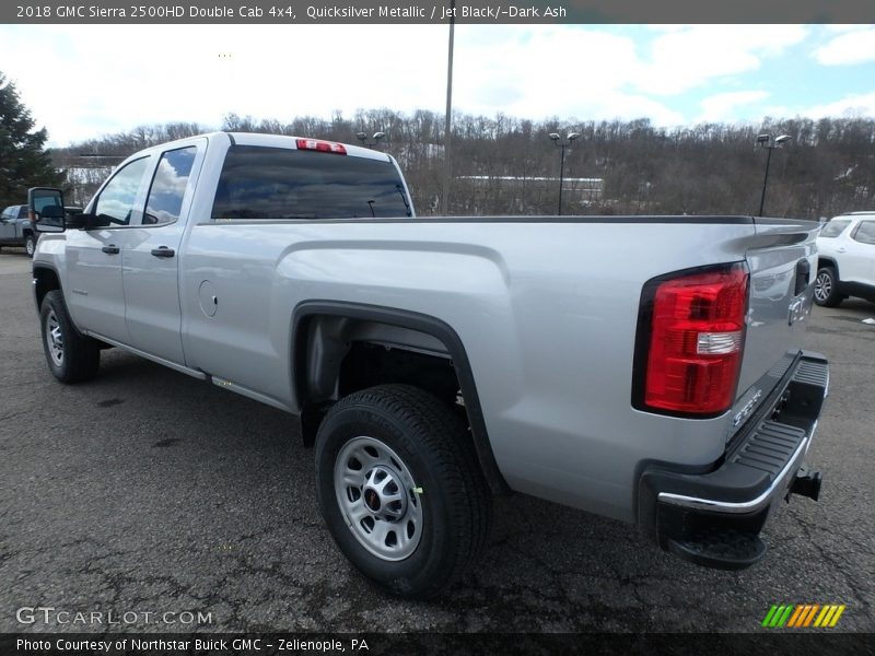 Quicksilver Metallic / Jet Black/­Dark Ash 2018 GMC Sierra 2500HD Double Cab 4x4