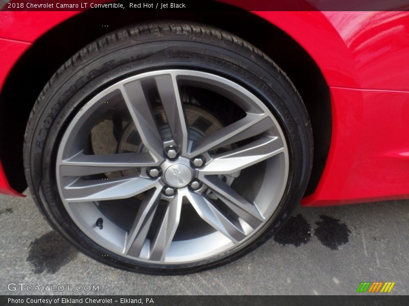 Red Hot / Jet Black 2018 Chevrolet Camaro LT Convertible