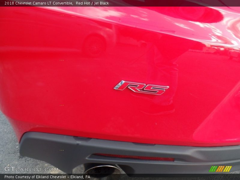 Red Hot / Jet Black 2018 Chevrolet Camaro LT Convertible