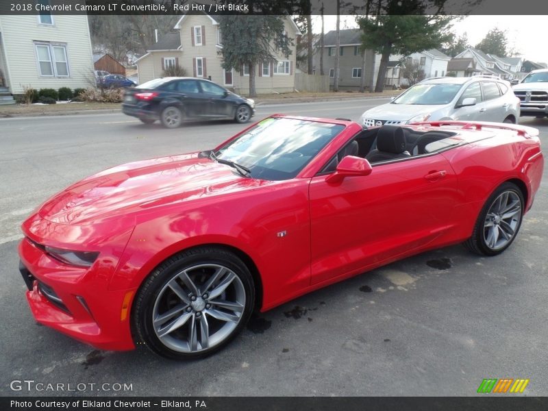 Red Hot / Jet Black 2018 Chevrolet Camaro LT Convertible