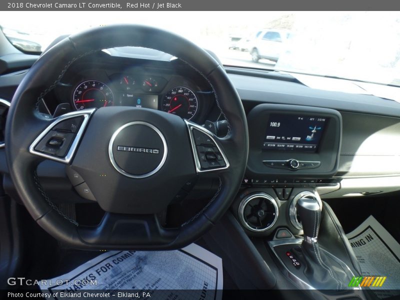 Red Hot / Jet Black 2018 Chevrolet Camaro LT Convertible
