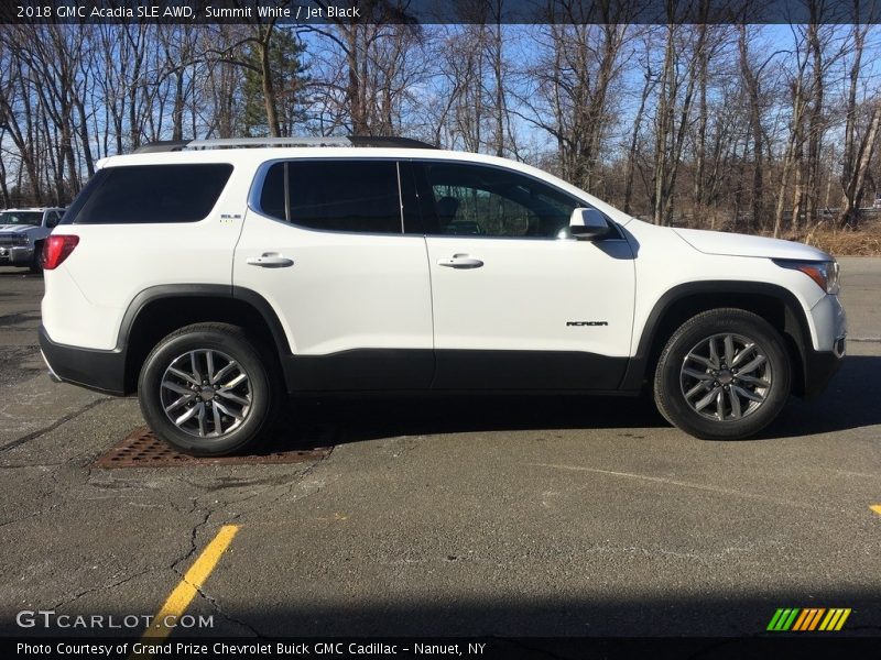 Summit White / Jet Black 2018 GMC Acadia SLE AWD