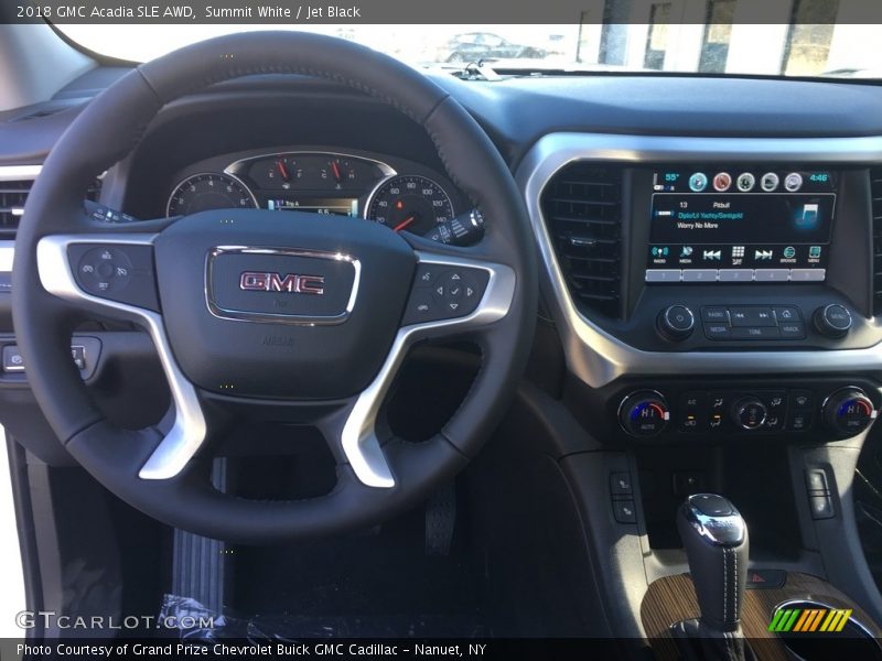 Summit White / Jet Black 2018 GMC Acadia SLE AWD