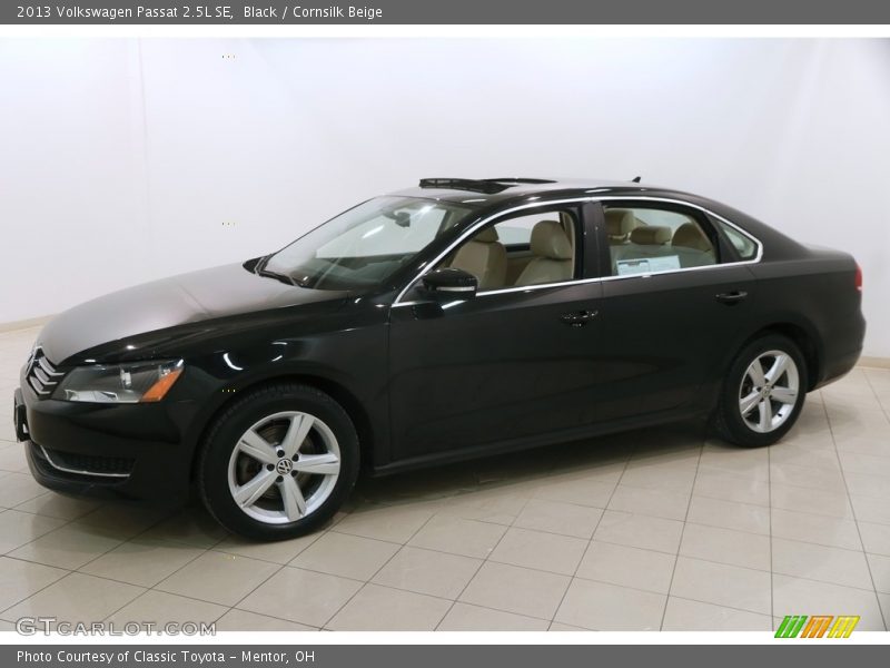 Black / Cornsilk Beige 2013 Volkswagen Passat 2.5L SE