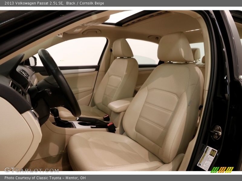 Black / Cornsilk Beige 2013 Volkswagen Passat 2.5L SE