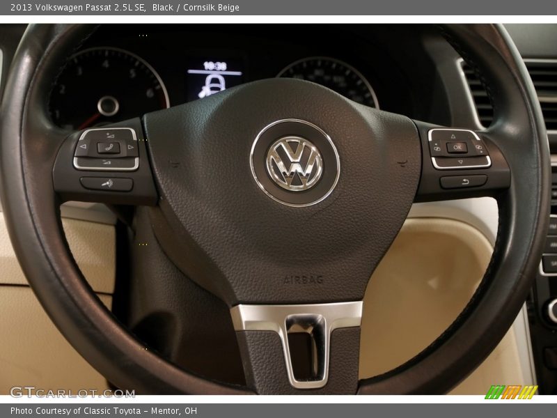 Black / Cornsilk Beige 2013 Volkswagen Passat 2.5L SE